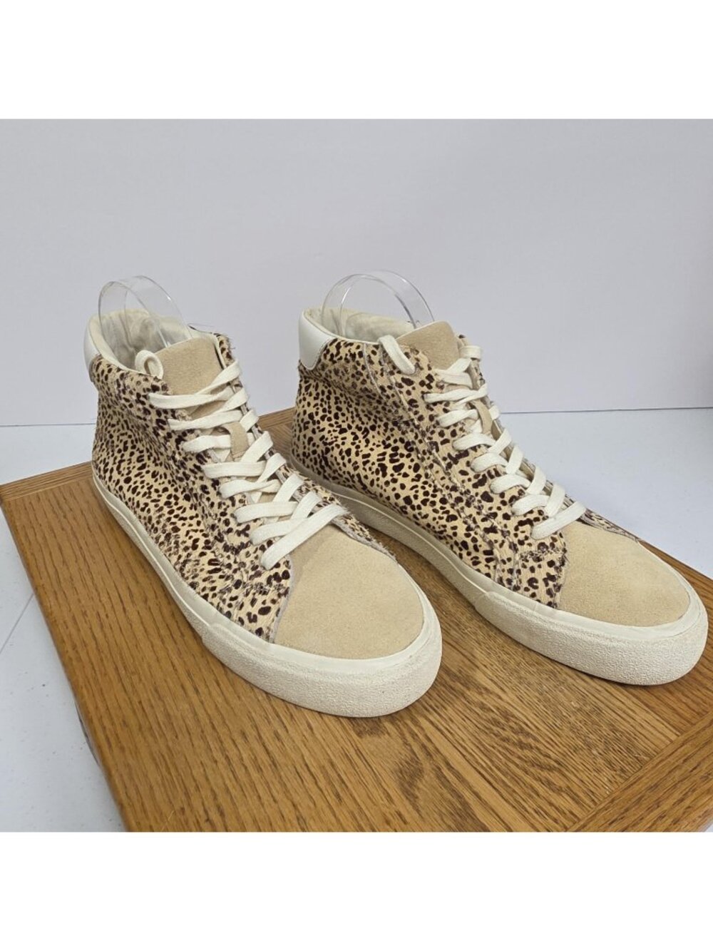 Madewell MWL Shoes Womens Size 9 High Top Sneakers Animal Print Cheetah FA21